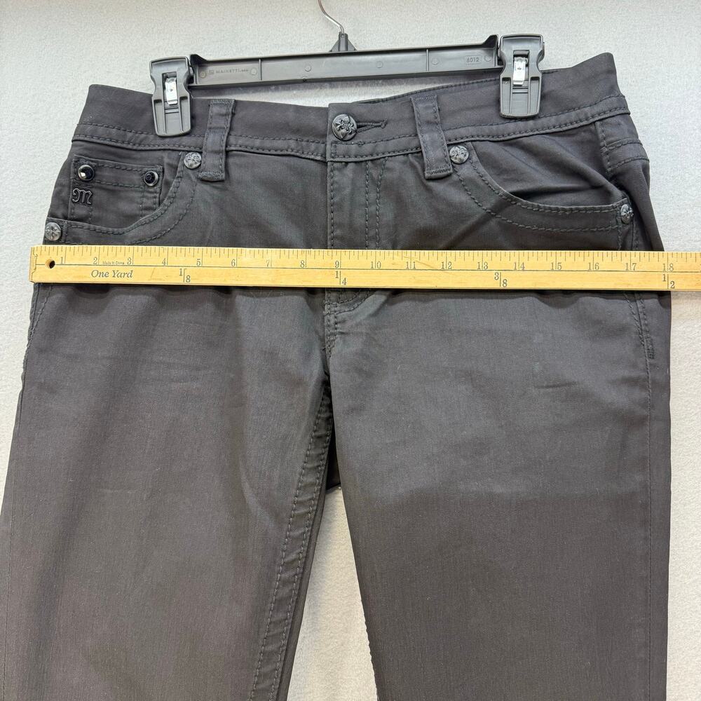 Miss Me Women’s Jeans Size 27x31 (4) Black Skinny Embellished Preppy Grunge - Picture 11 of 14